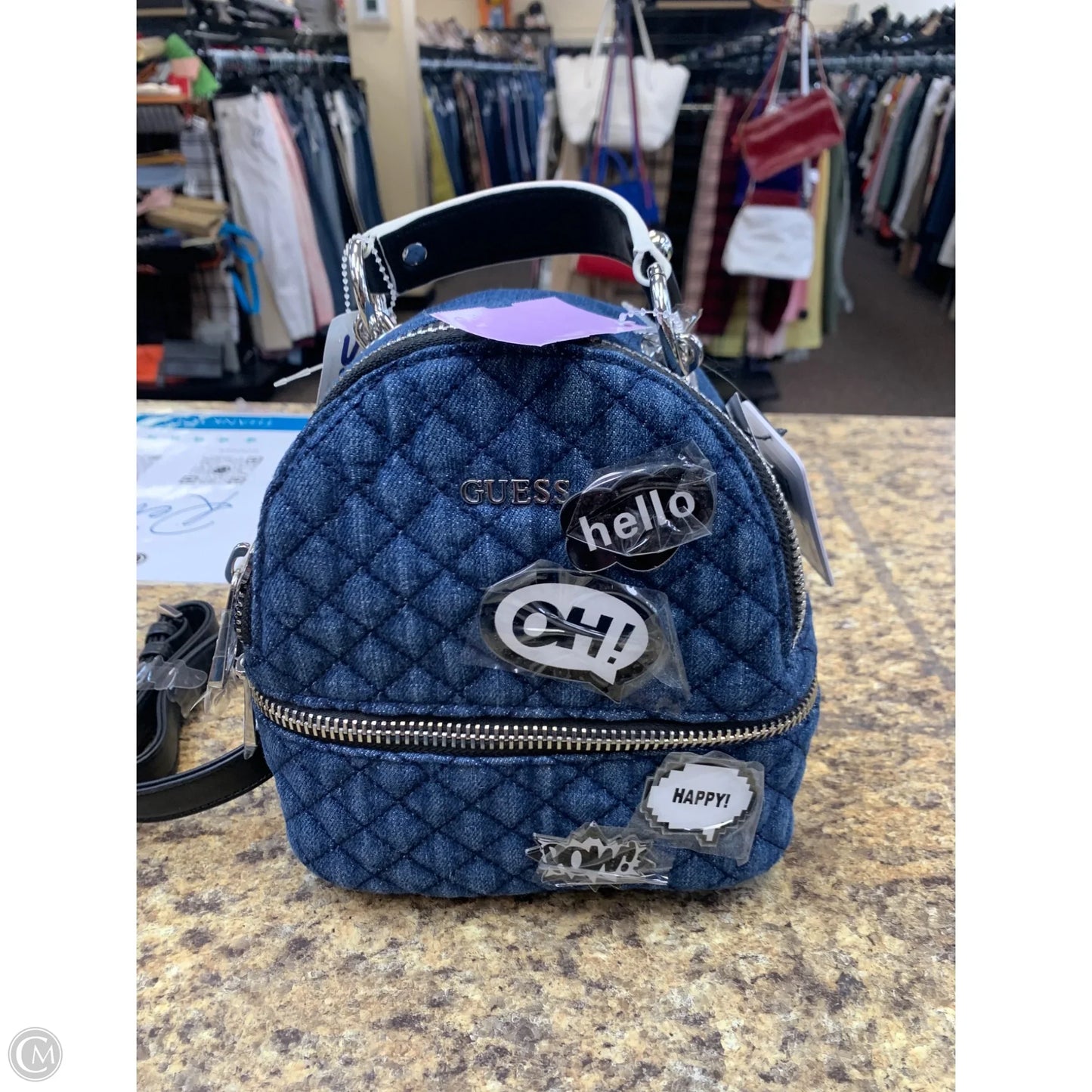 Backpack By Guess, Size: Medium