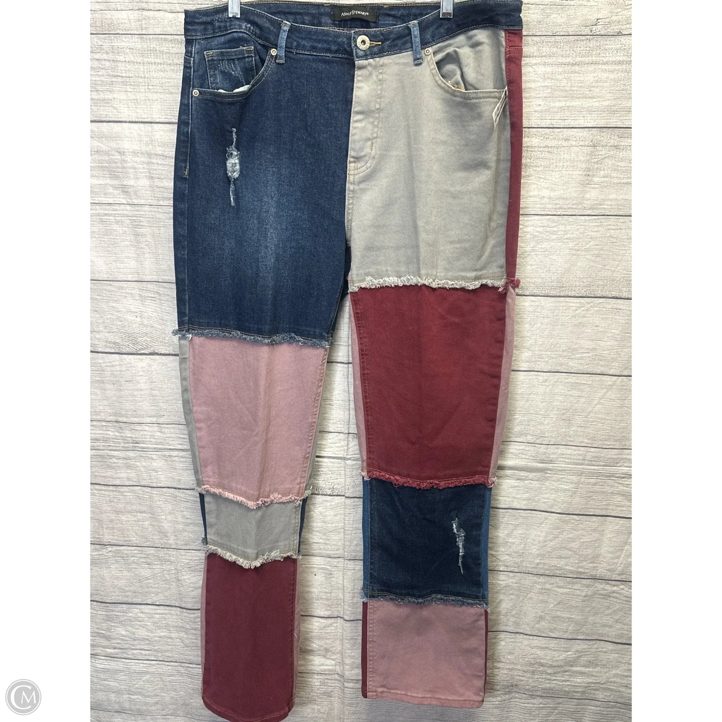 Jeans Straight By Ashley Stewart In Multi-colored, Size: 16