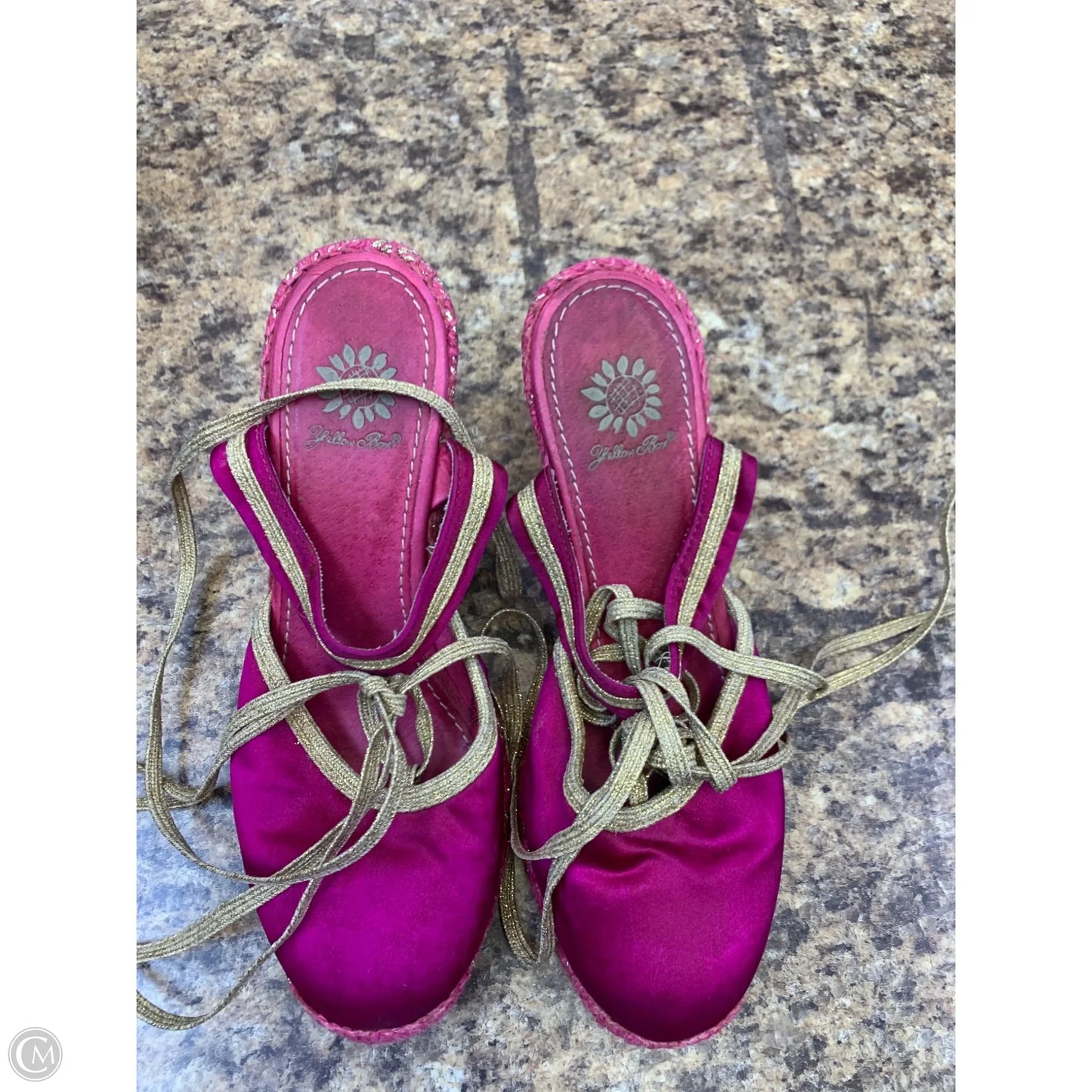 Shoes Heels Wedge By Yellow Box In Pink, Size: 7.5