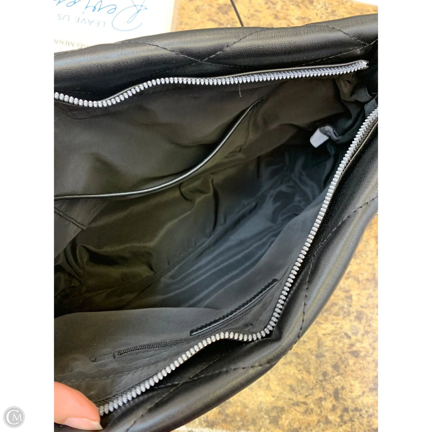 Tote Leather By Nine West, Size: Large