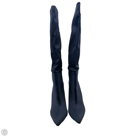 Boots Knee Heels By Clothes Mentor In Black, Size: 7