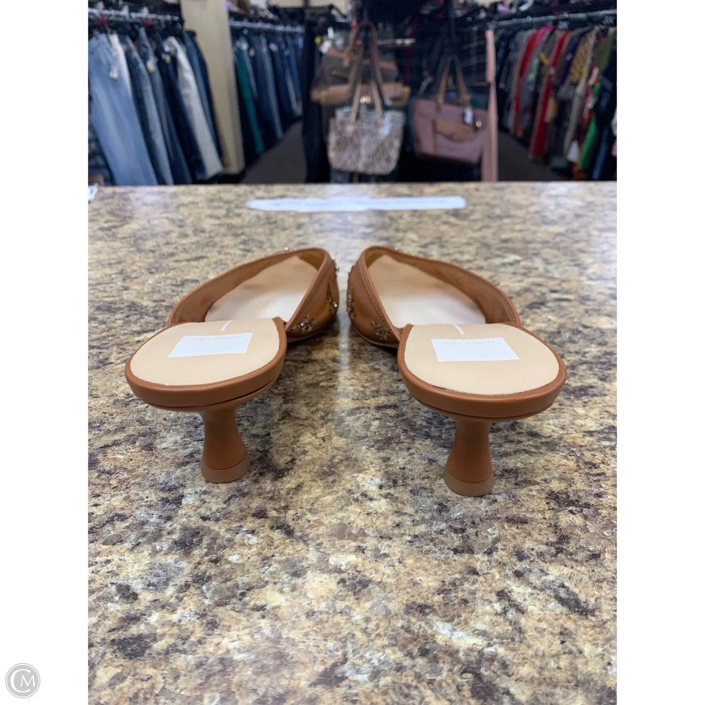 Shoes Heels Kitten By Dolce Vita In Brown, Size: 9.5