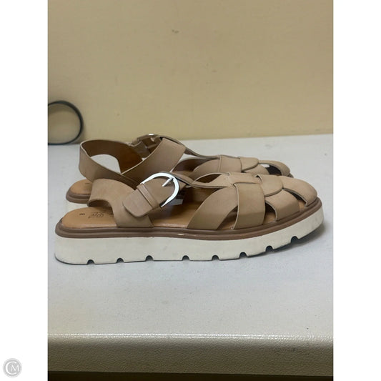 Sandals Flats By Time And Tru In Beige, Size: 8