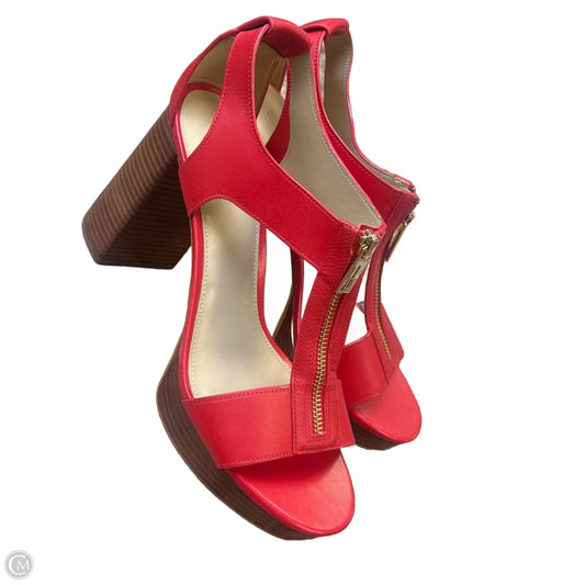 Shoes Heels Stiletto By Michael By Michael Kors In Red, Size: 10