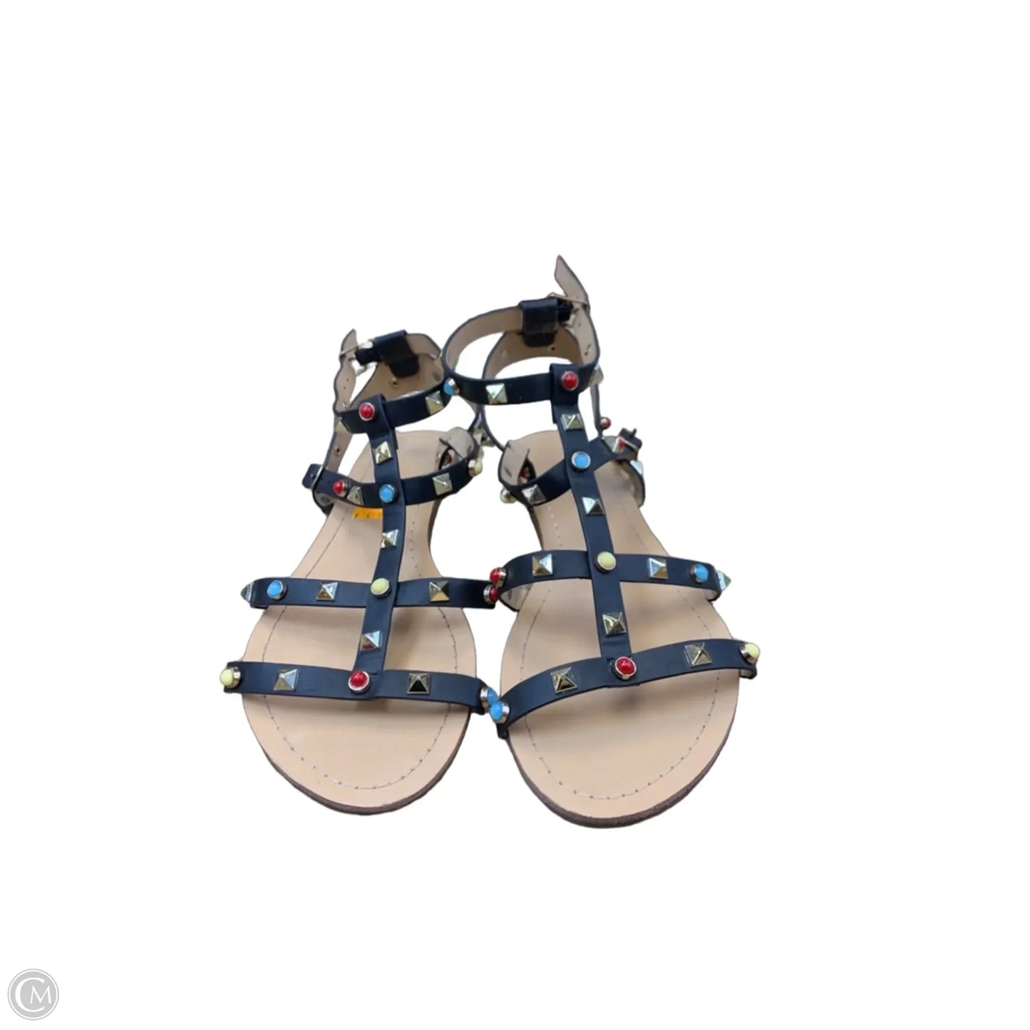 Sandals Flats By Anna In Black, Size: 7