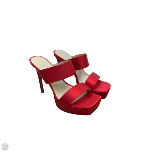 Shoes Heels Stiletto By Wild Diva In Red, Size: 8