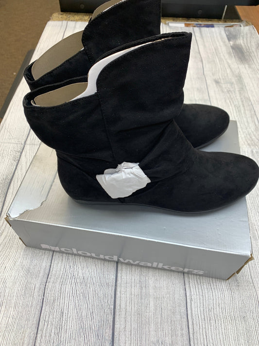 Black Boots Ankle Flats Cloudwalkers, Size 12