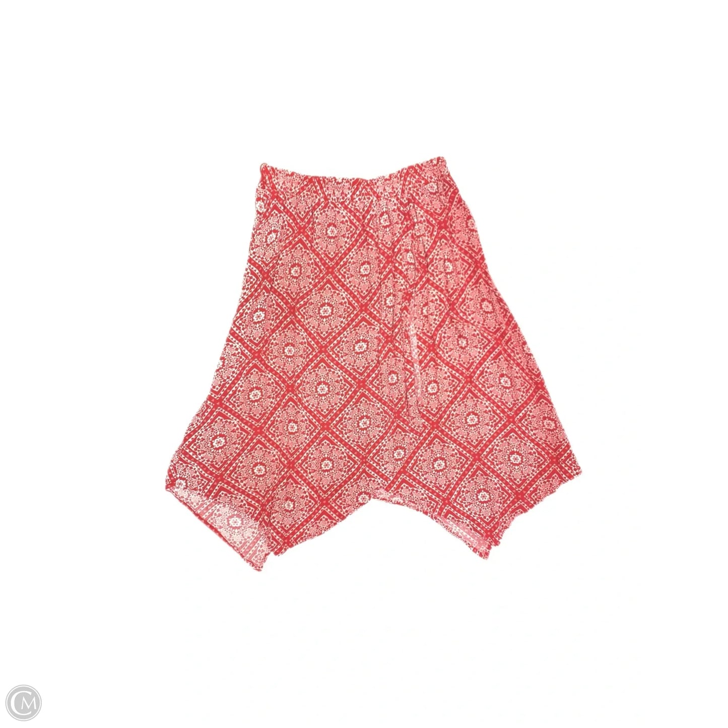 Skirt Midi By Faded Glory In Red & White, Size: S