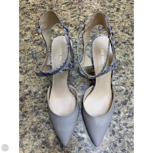 Shoes Heels Stiletto By Nine West In Snakeskin Print, Size: 10