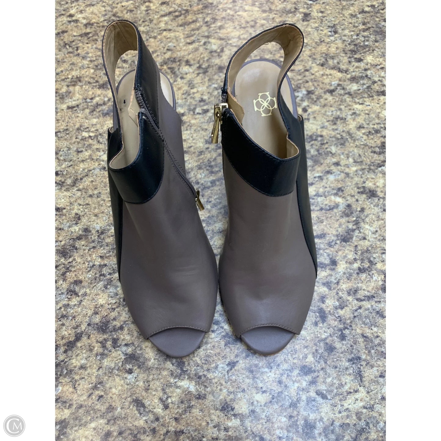 Boots Ankle Heels By Ann Taylor In Brown, Size: 10