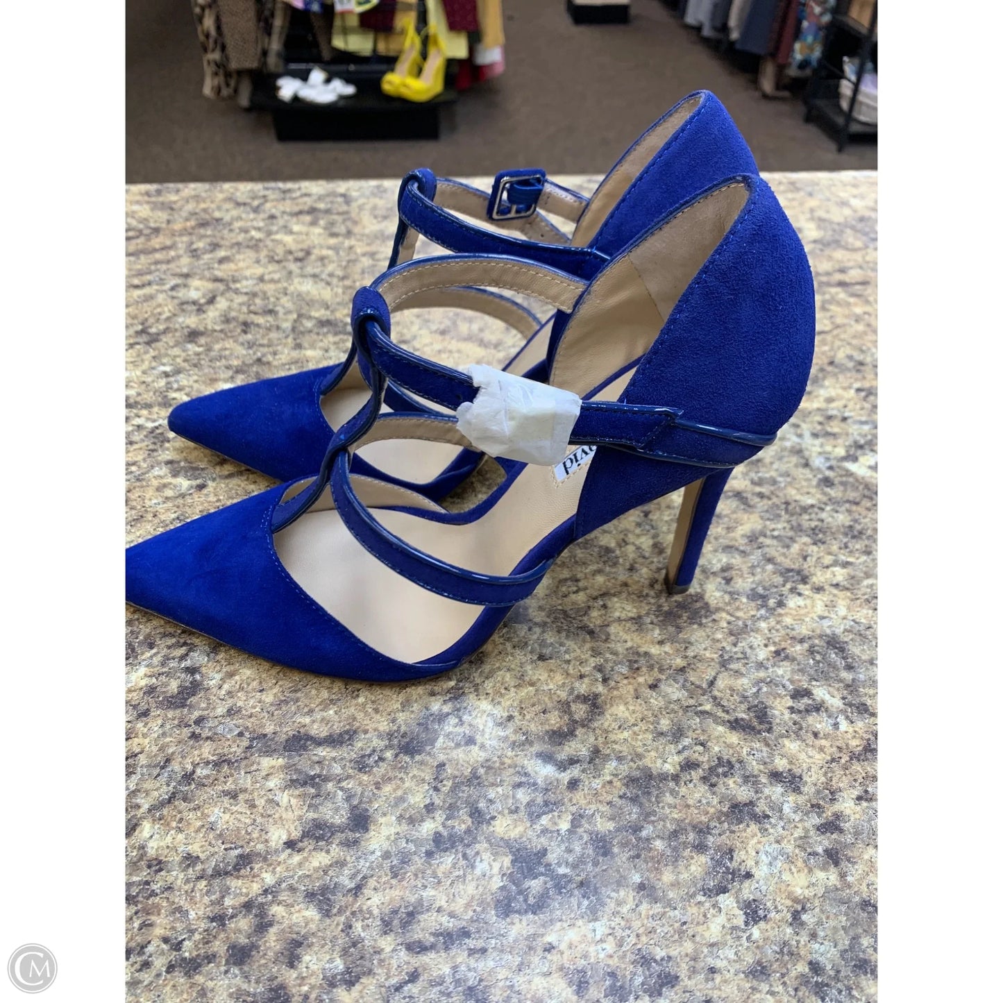 Shoes Heels Stiletto By Charles David In Blue, Size: 8