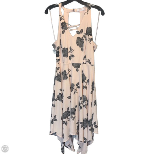 Dress Casual Midi By Candies In Pink, Size: L