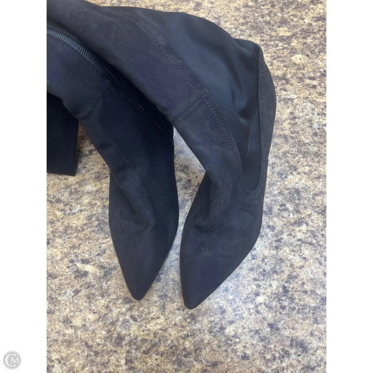 Boots Knee Heels By Wild Diva In Black, Size: 10