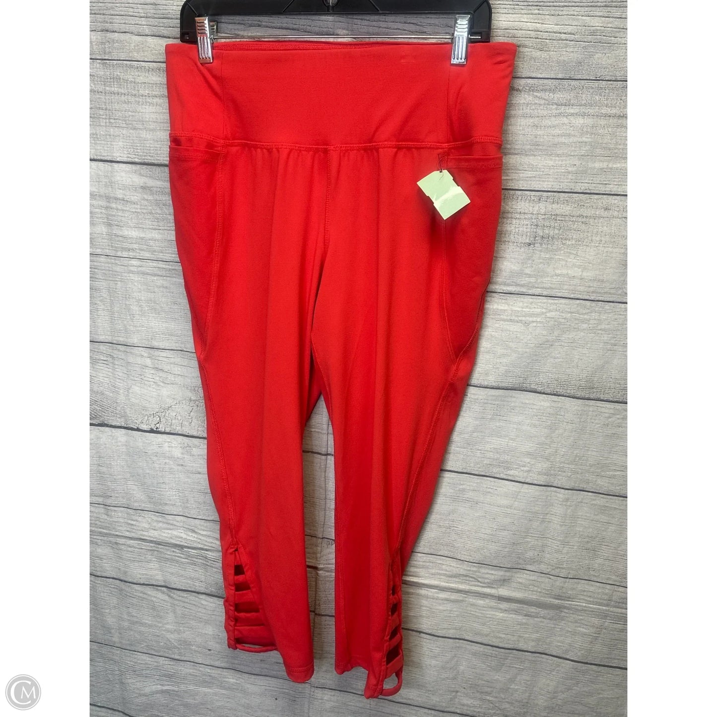 Athletic Capris By Livi Active In Orange, Size: 14