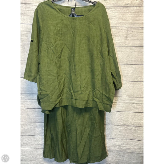 Pants Set 2pc By Emery Rose In Green, Size: 3x
