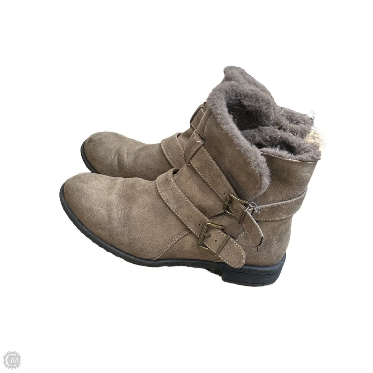 Boots Ankle Flats By White Mountain In Brown, Size: 10