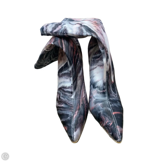 Boots Ankle Heels By Clothes Mentor In Multi-colored, Size: 6