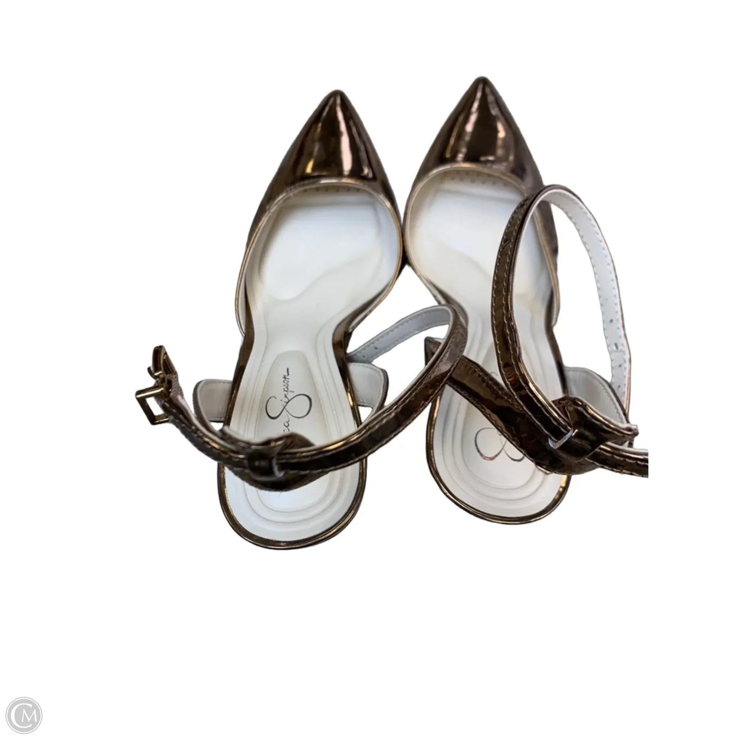 Shoes Heels Block By Jessica Simpson In Gold, Size: 6