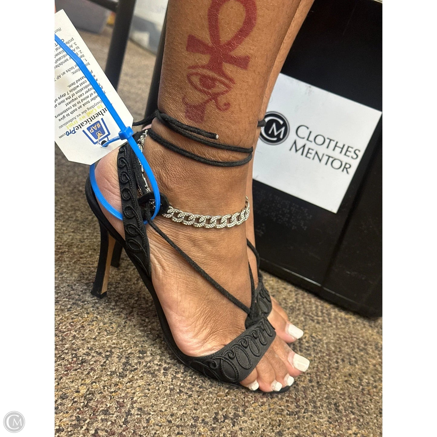 Shoes Heels Stiletto By Manolo Blahnik In Black, Size: 7