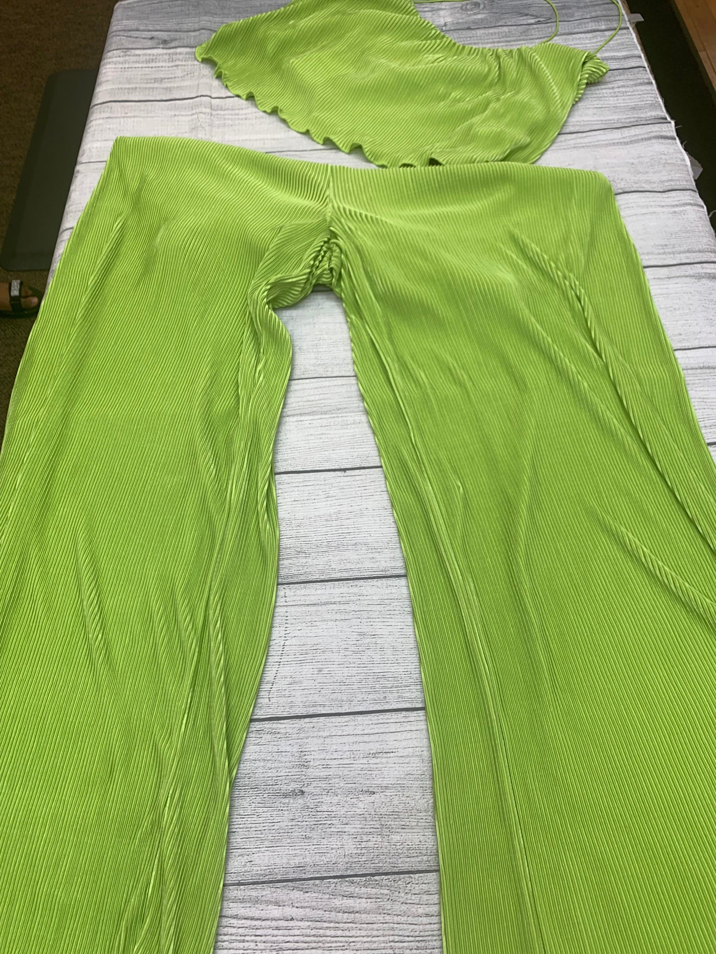 Green Pants Set 2pc Forever 21, Size 1x