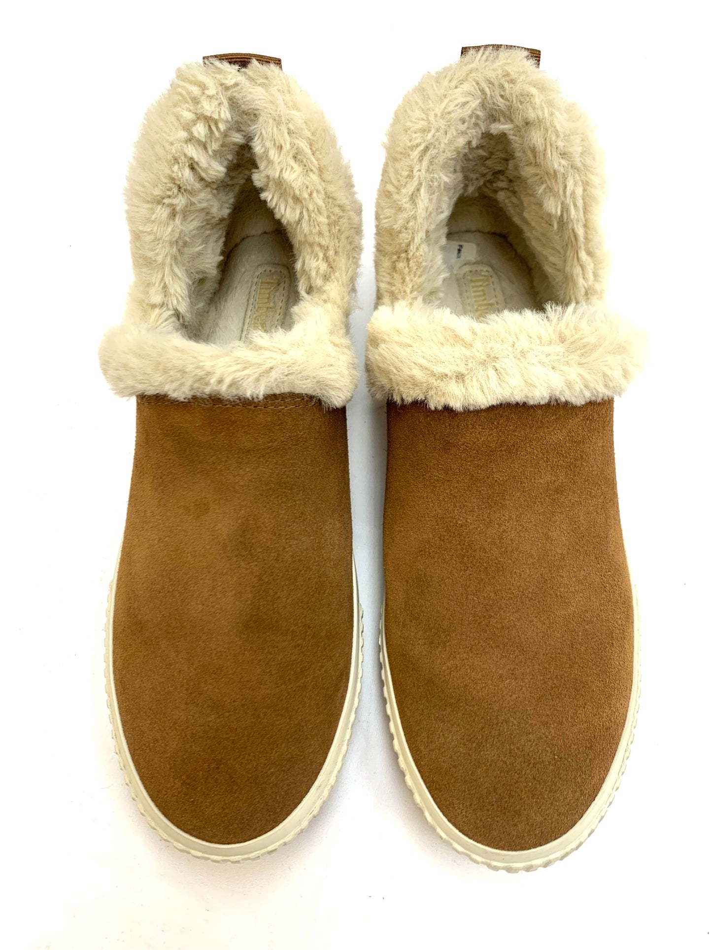 Boots Ankle Flats By Timberland In Brown & Cream, Size: 8