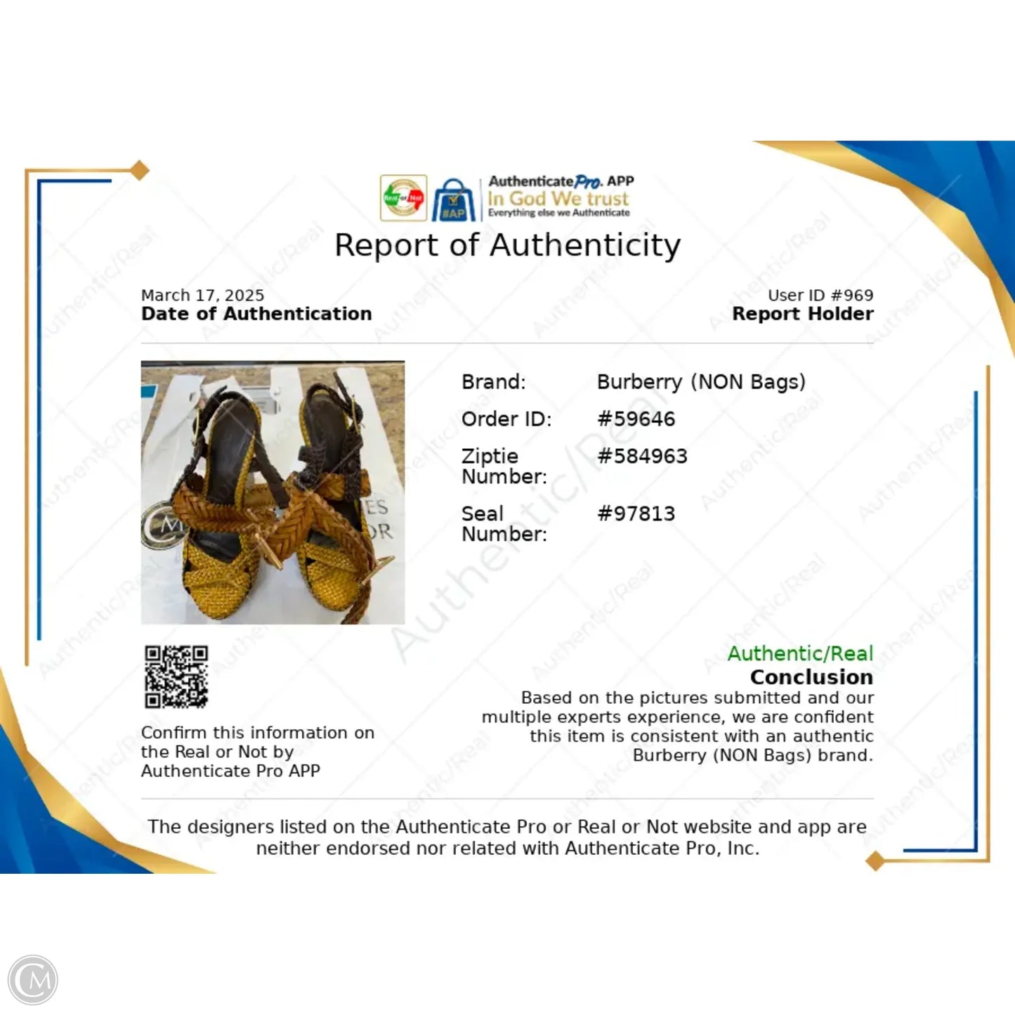 Shoes Luxury Designer By Burberry In Brown & Yellow, Size: 11