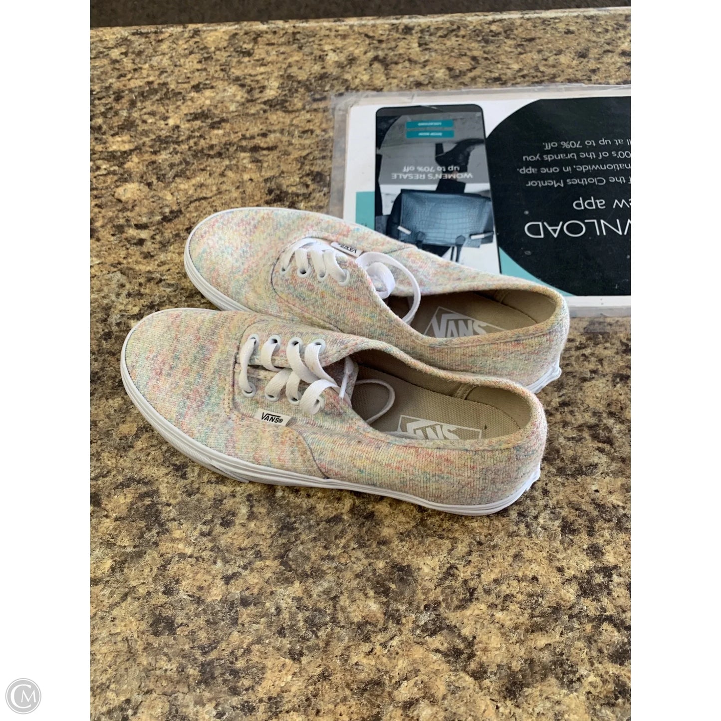 Shoes Athletic By Vans In Multi-colored, Size: 7.5