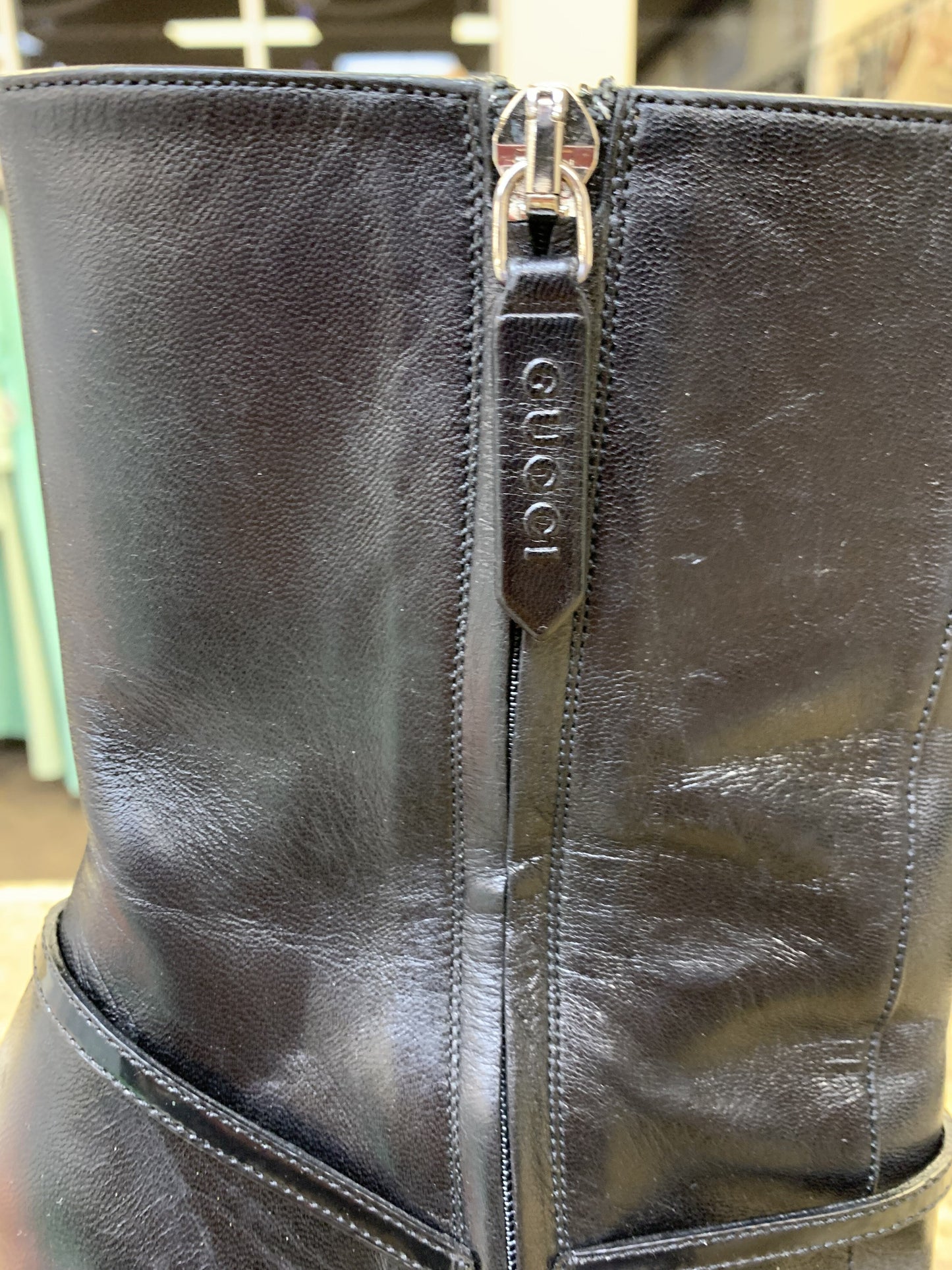 Boots Luxury Designer By Gucci  Size: 8
