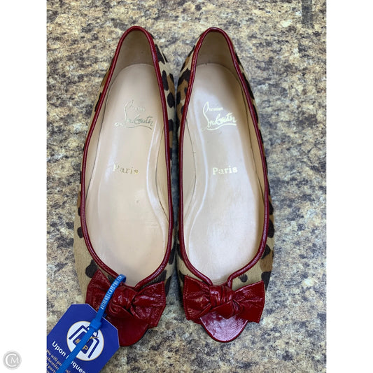 Shoes Luxury Designer By Christian Louboutin In Animal Print, Size: 8.5
