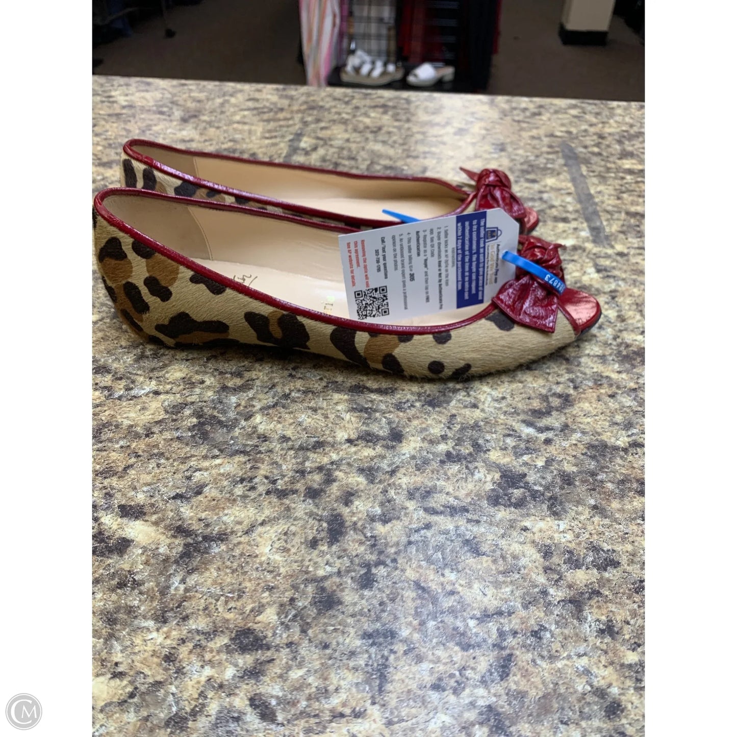 Shoes Luxury Designer By Christian Louboutin In Animal Print, Size: 8.5