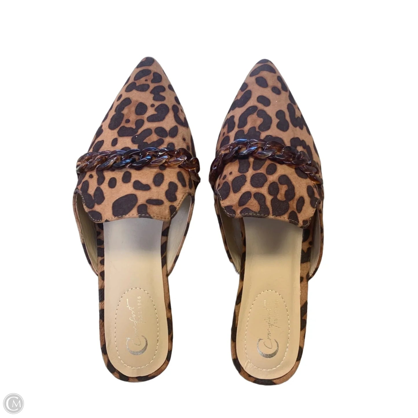 Shoes Flats By Comfort Casual In Animal Print, Size: 8