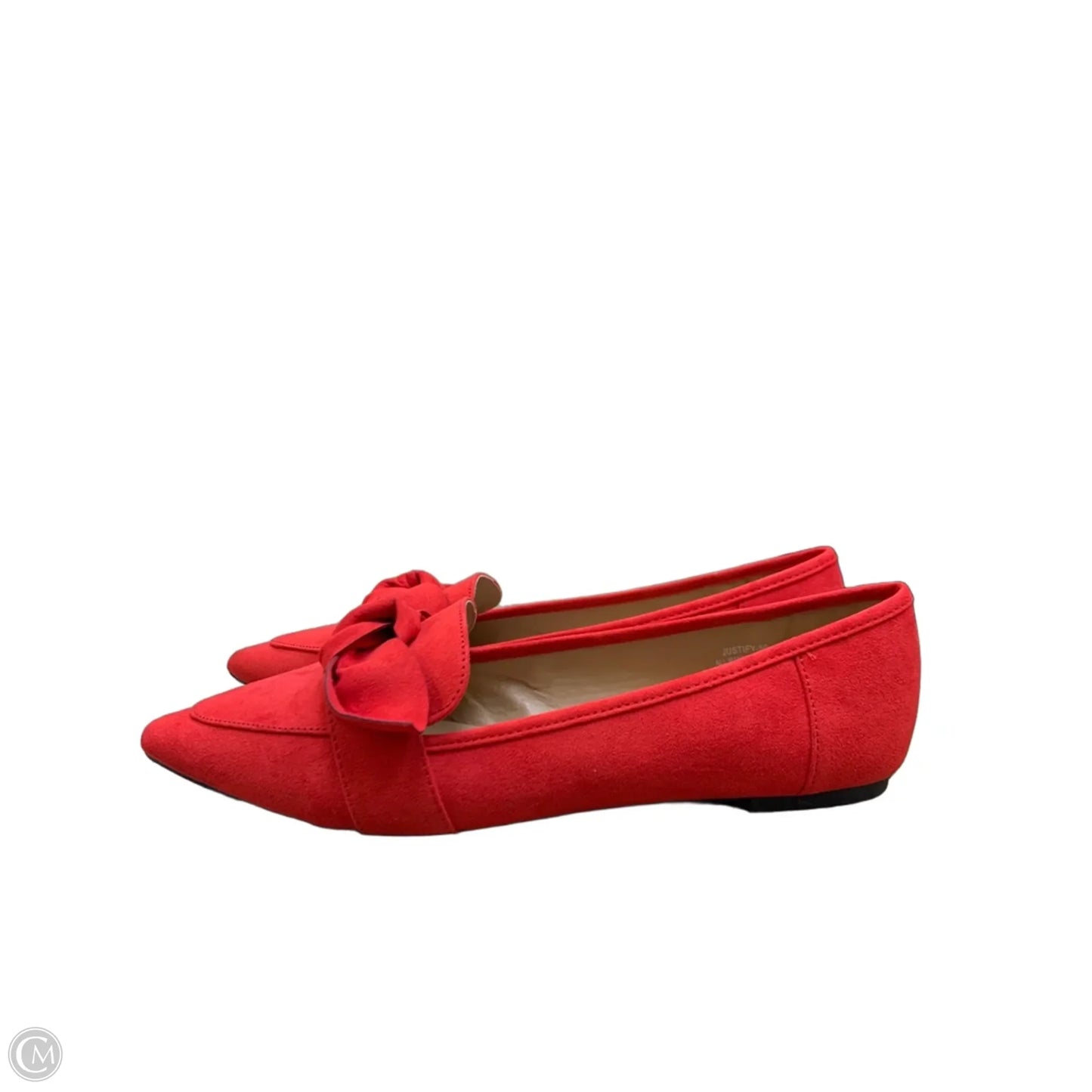 Shoes Flats By Bamboo In Red, Size: 10