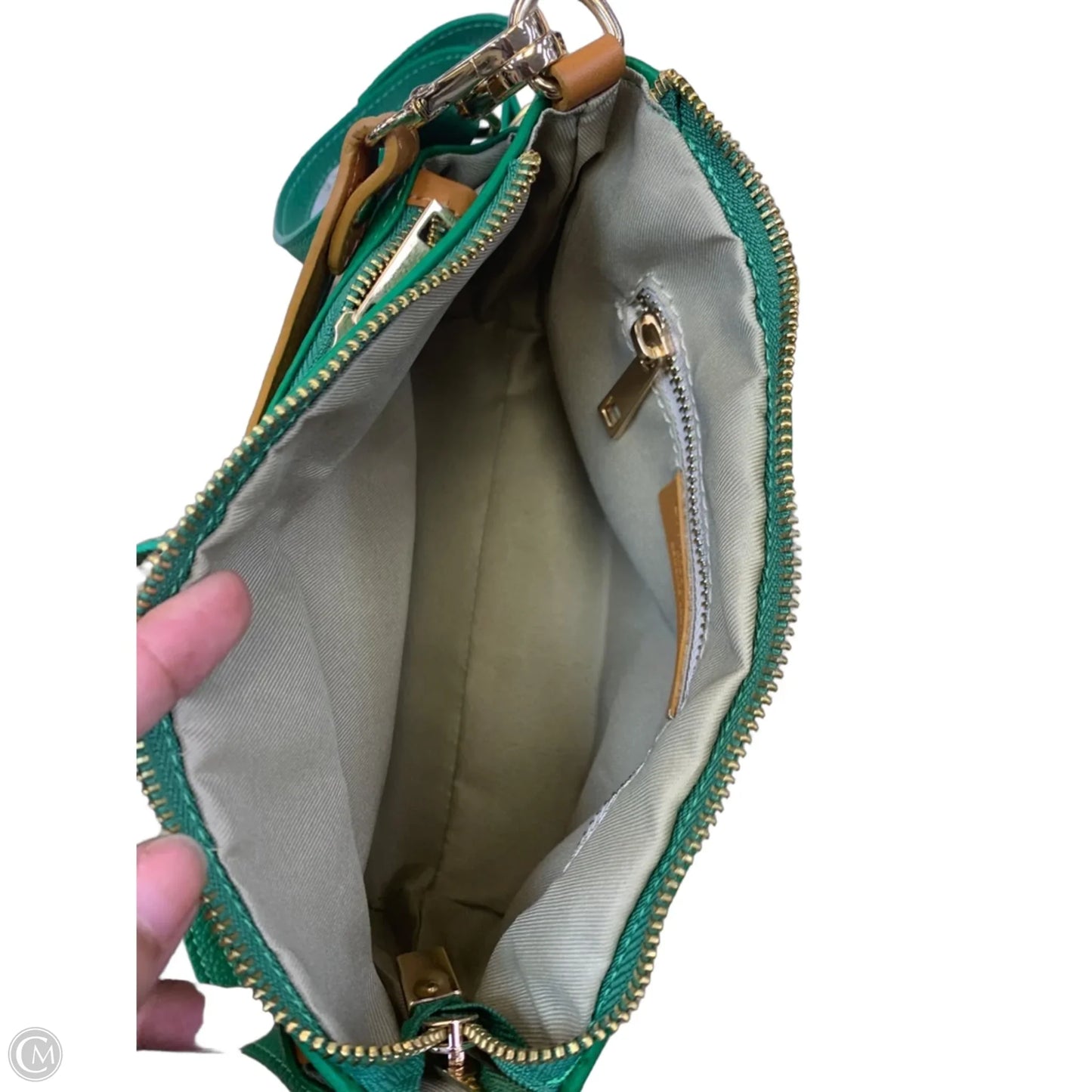 Handbag Leather By Cmf, Size: Small