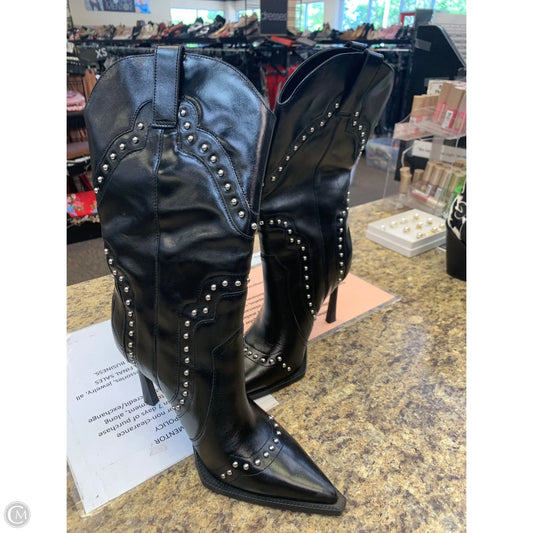 Boots Ankle Heels By Steve Madden In Black, Size: 8