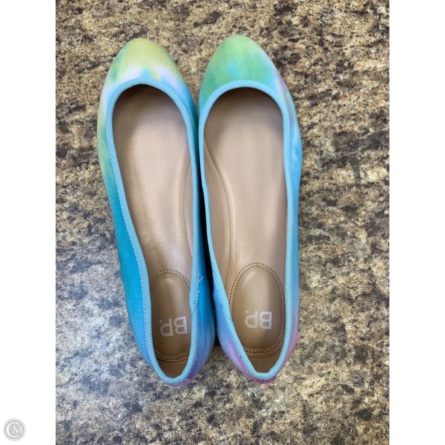 Shoes Flats By Bp In Blue & Green, Size: 9