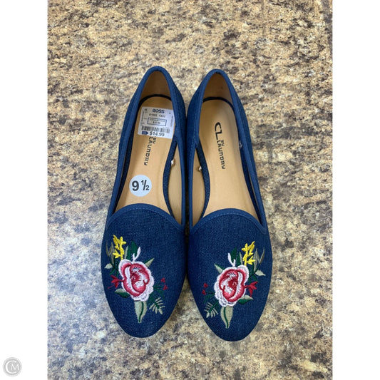 Shoes Flats By Laundry In Blue, Size: 9.5