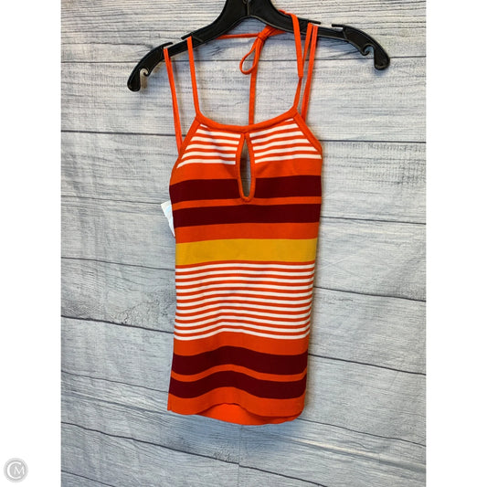 Top Sleeveless By New York And Co In Orange, Size: S