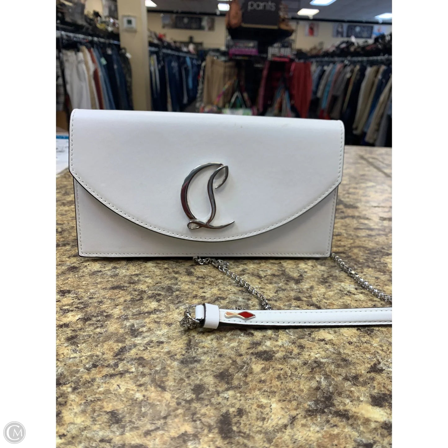 Crossbody Luxury Designer By Christian Louboutin, Size: Small