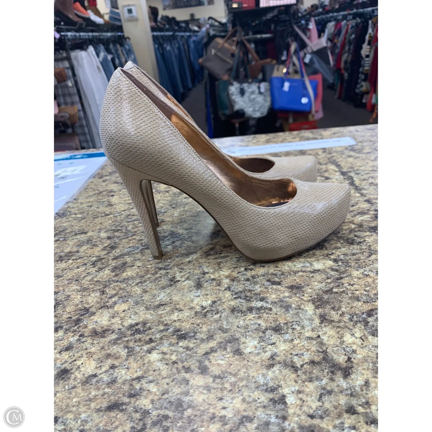 Shoes Heels Stiletto By Bcbgeneration In Beige, Size: 7.5