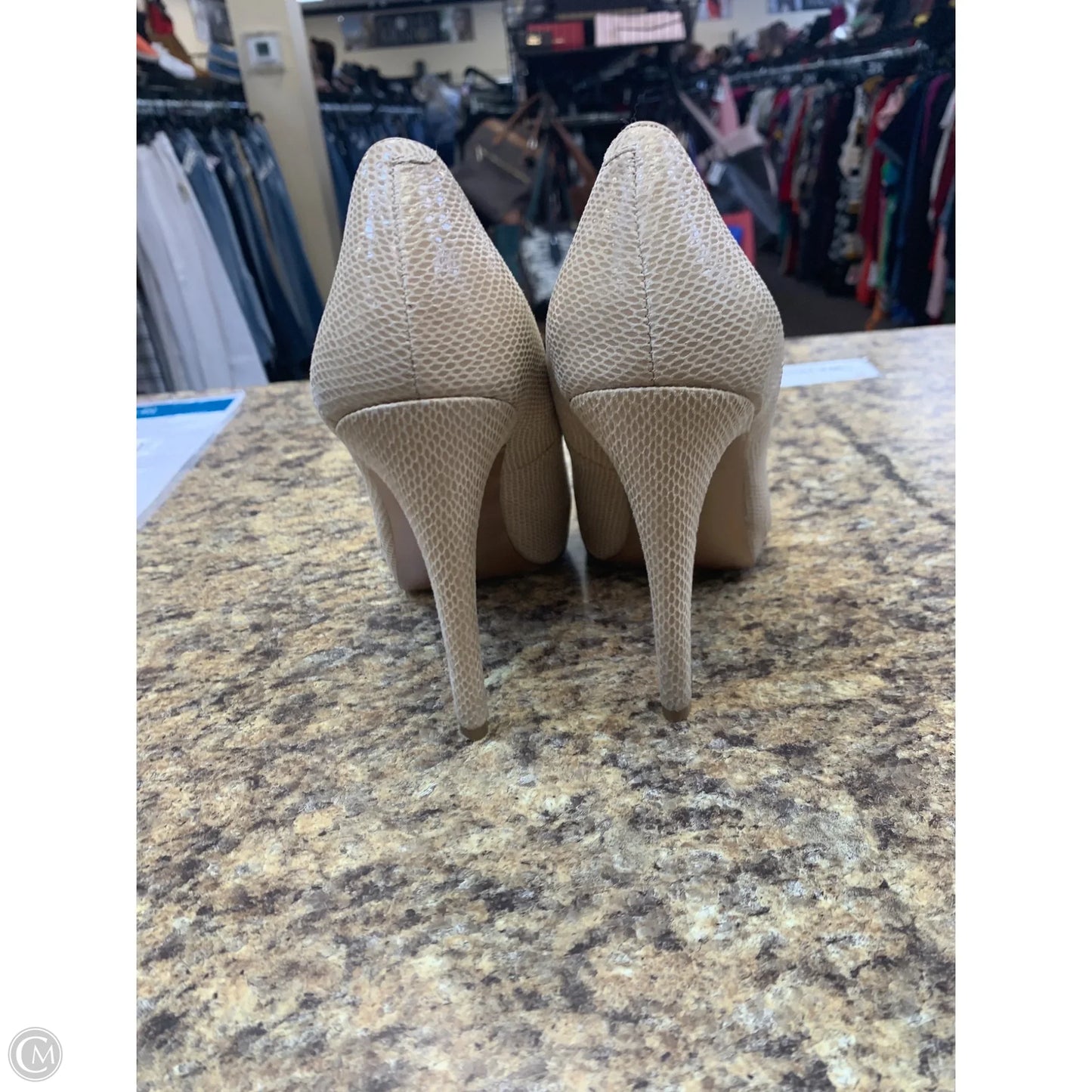 Shoes Heels Stiletto By Bcbgeneration In Beige, Size: 7.5