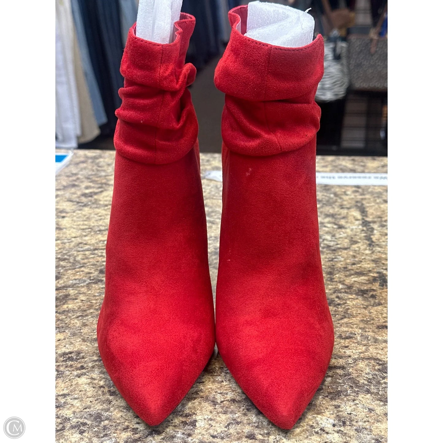 Boots Ankle Heels By Jessica Simpson In Red, Size: 9