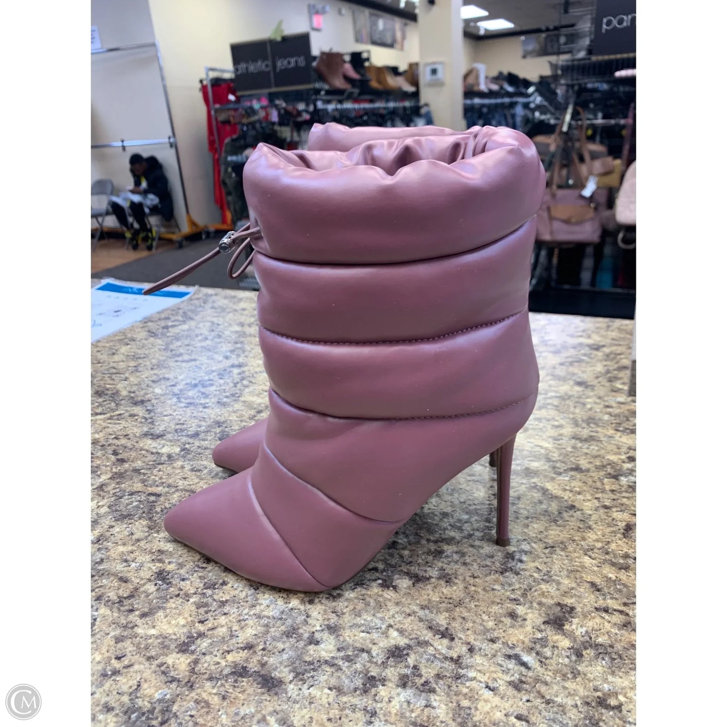 Boots Ankle Heels By Steve Madden In Mauve, Size: 9
