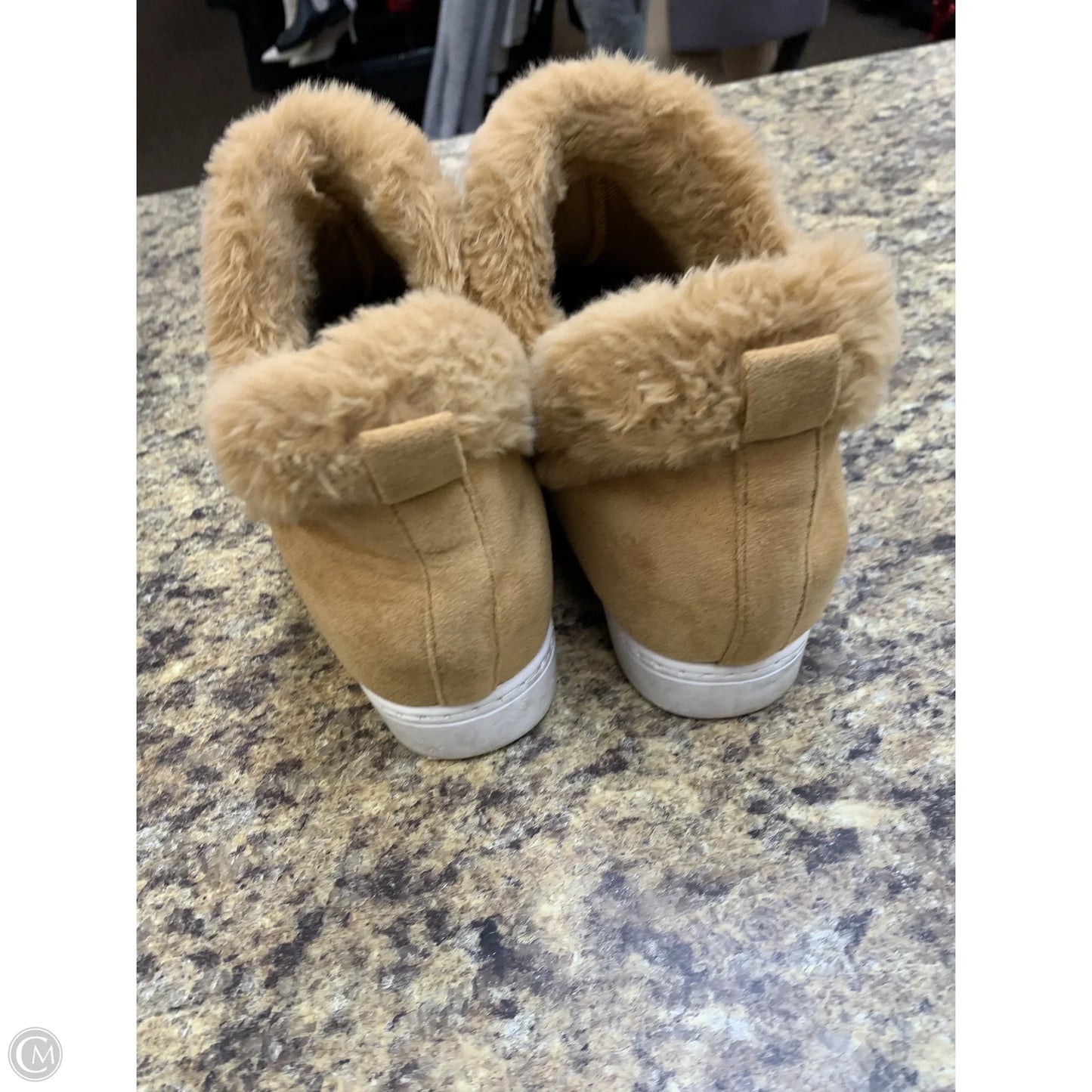 Boots Ankle Heels By Rouge In Tan, Size: 8.5