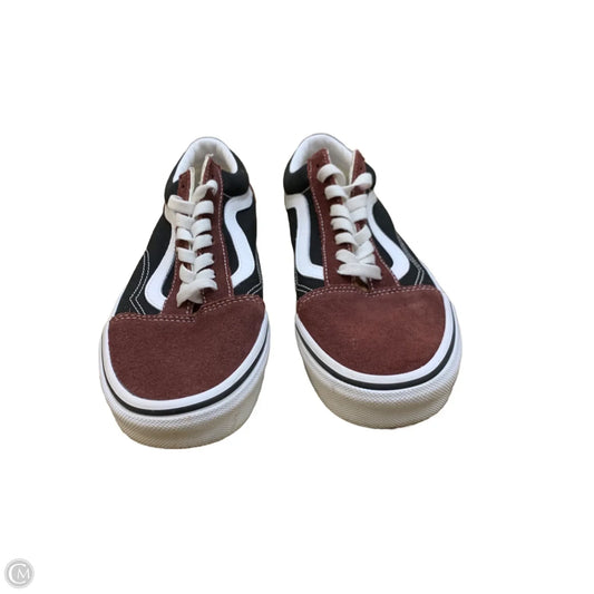 Shoes Flats By Vans In Maroon, Size: 9