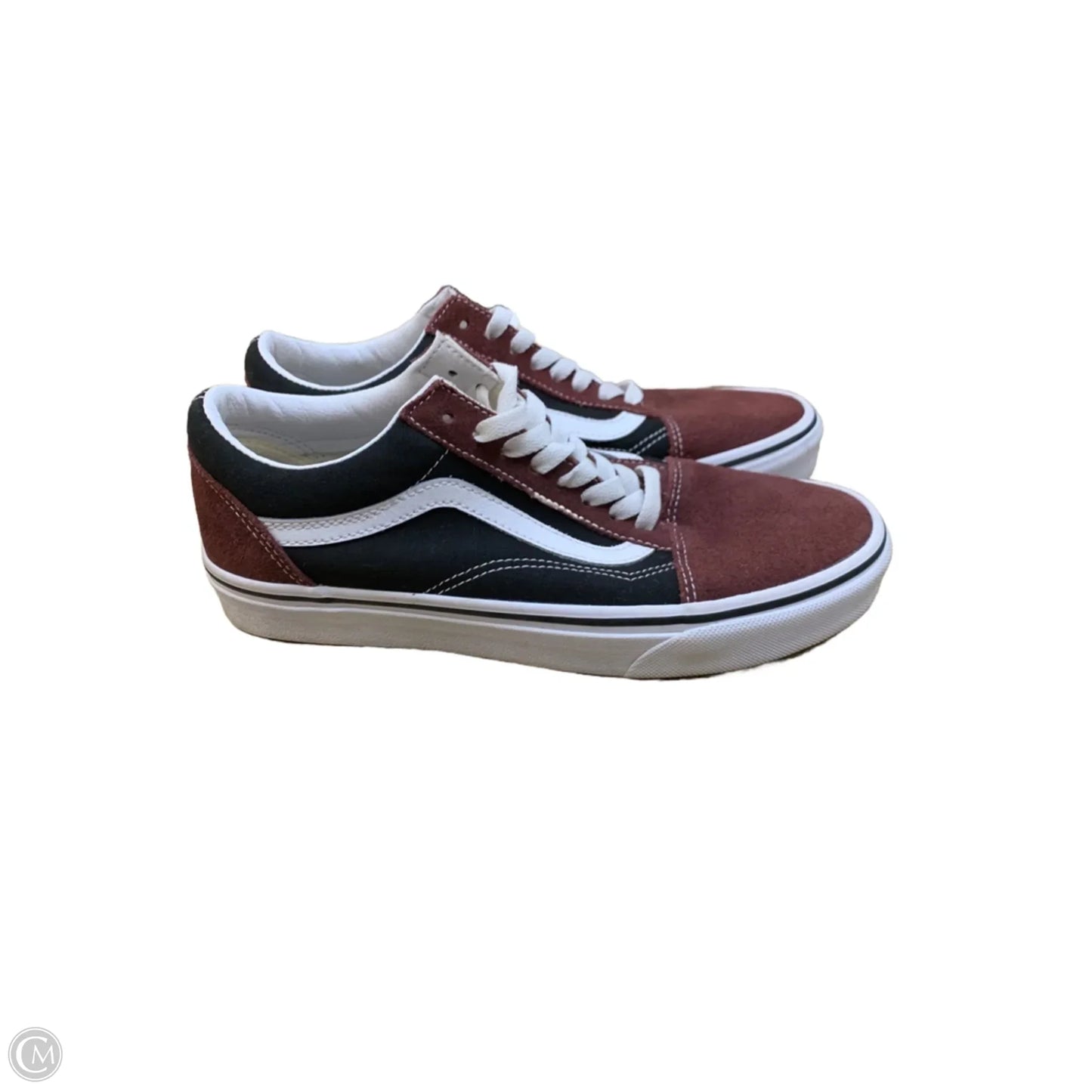 Shoes Flats By Vans In Maroon, Size: 9