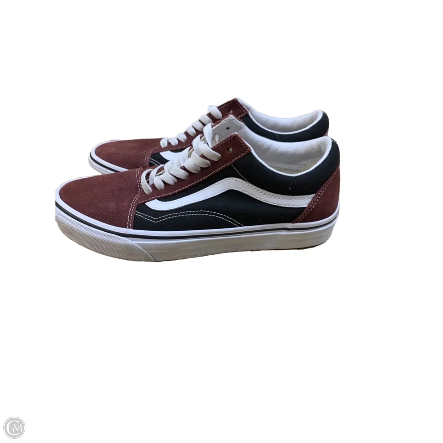 Shoes Flats By Vans In Maroon, Size: 9