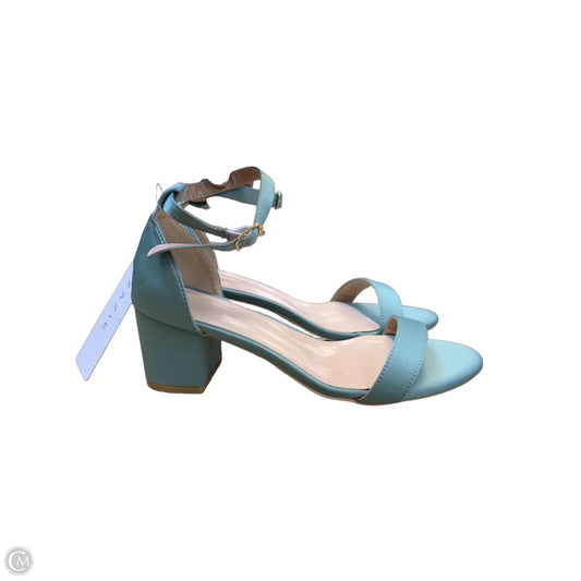 Shoes Heels Block By Cmf In Teal, Size: 8.5
