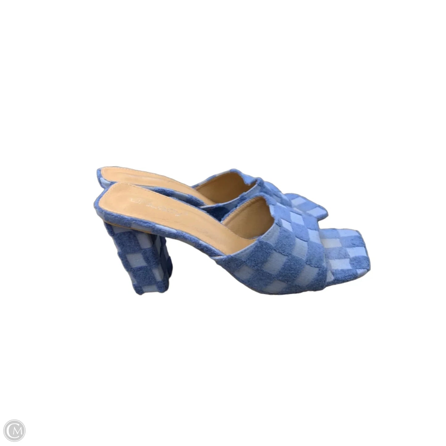 Shoes Heels Block By Cmf In Blue, Size: 8.5