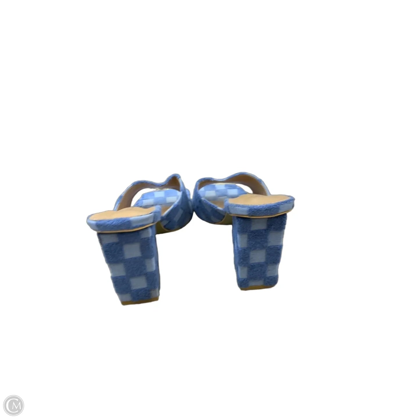 Shoes Heels Block By Cmf In Blue, Size: 8.5