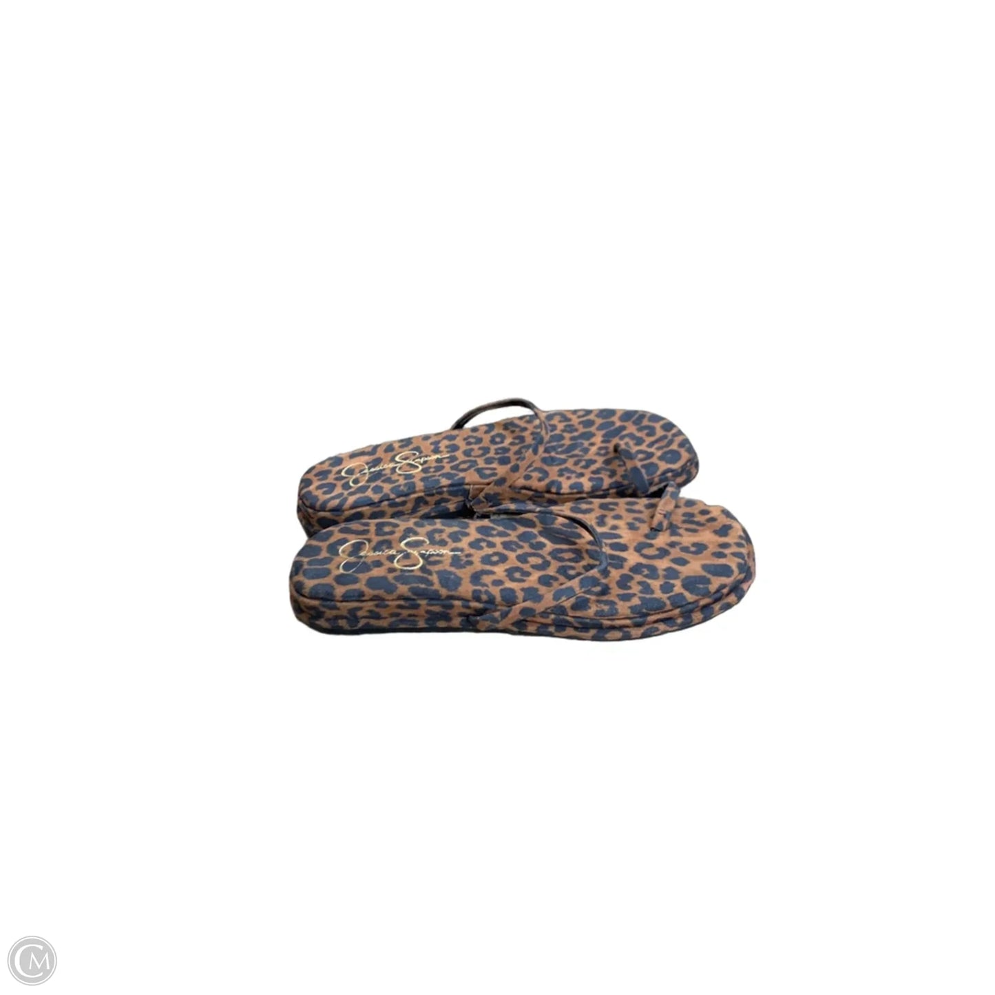 Sandals Flats By Jessica Simpson In Animal Print, Size: 8.5